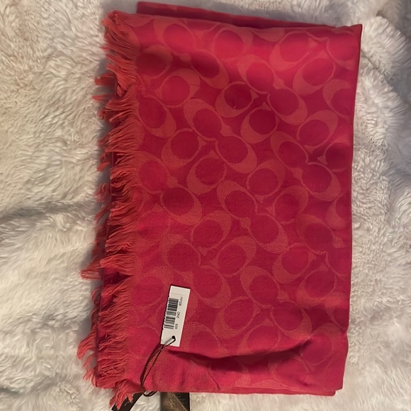 Coach Wool Silk Scarf - Picture 1 of 3